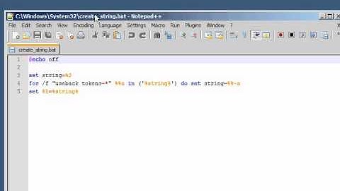 Batch 59 Continuing "Create String" Function