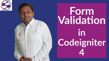 Validation forms in Codeigniter 4 library/class  | Tutorial/Course | How to validate forms