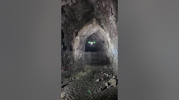 Drone Flying in an Underground Gold Mine UAS Inc