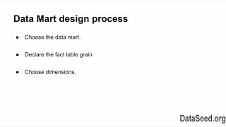 C002M05L02   Data Mart Design Process