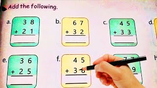 Addition of 2 Digit Numbers With Carry...