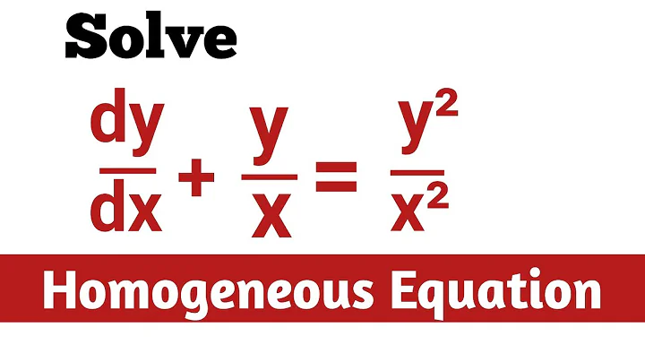 Solve dy/dx+y/x=y^2/x^2 Homogeneous differential equation #mathstudywithpradum