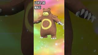 Teddiursa | Ursaring | Evolution in Pokemon Scarlet & Violet #pokemon #evolution #shorts