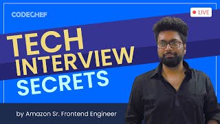 Tech Interview Secrets With Amazon Sr Front End Engineer #5 | Apurv Gupta | Coding Interview