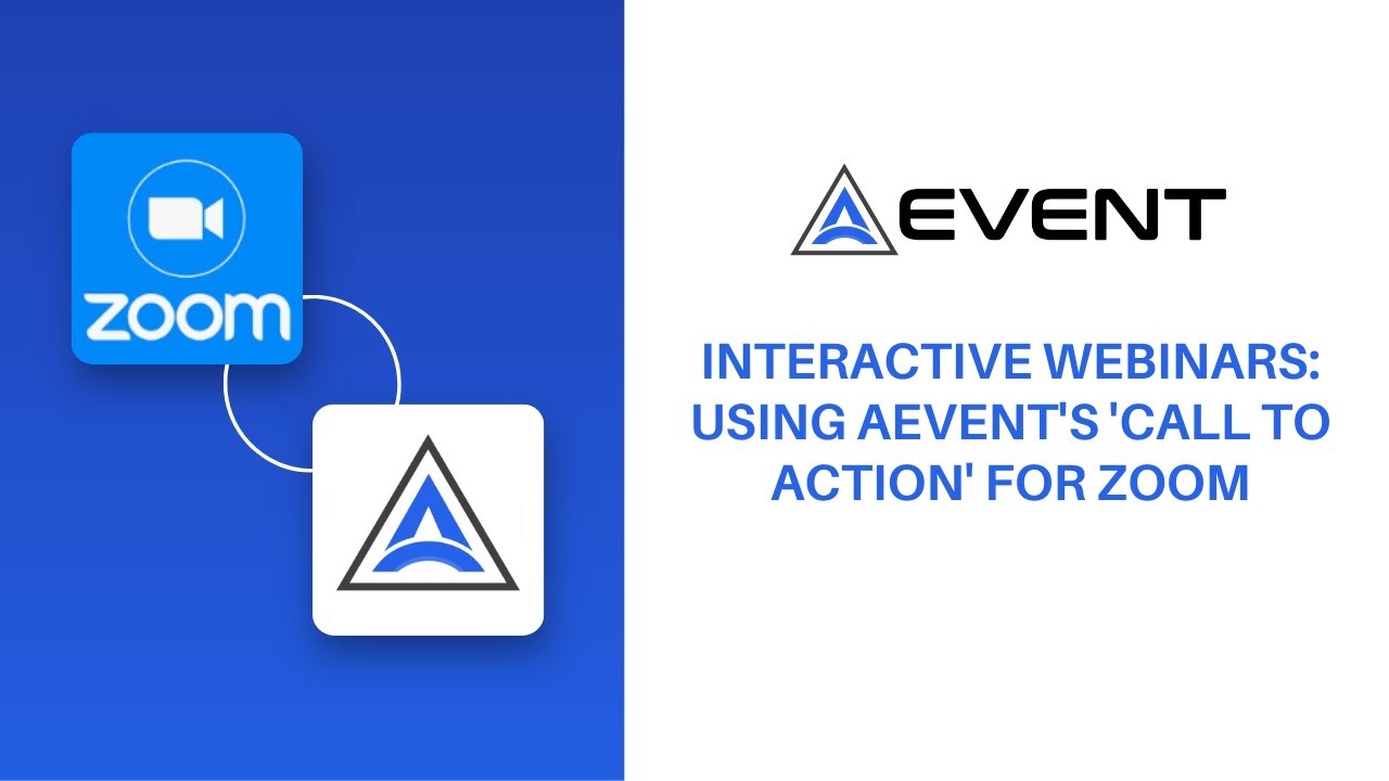 Interactive Webinars: Using AEvent's 'Call to Action' for Zoom - YouTube