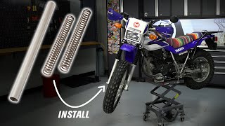 How To Install Race Tech ADV Fork Springs | Yamaha TW200