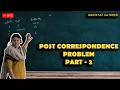 Post Correspondence Problem ll PCP instance with no solution