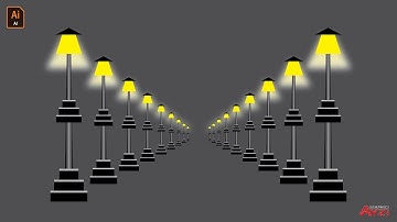 Scale Tool | Street Lamp | Adobe illustrator