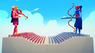 100x RANGED vs 100x RANGED TOURNAMENT | TABS - Totally Accurate Battle Simulator