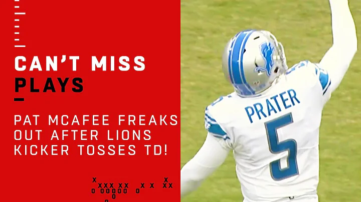 'LET'S GO!!' Pat McAfee FREAKS OUT After Lions Kic...