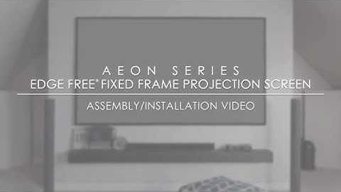 ✅ Elite Screens Aeon Series Assembly / Installation Video (Velcro Version)