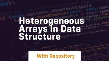 heterogeneous arrays in data structure