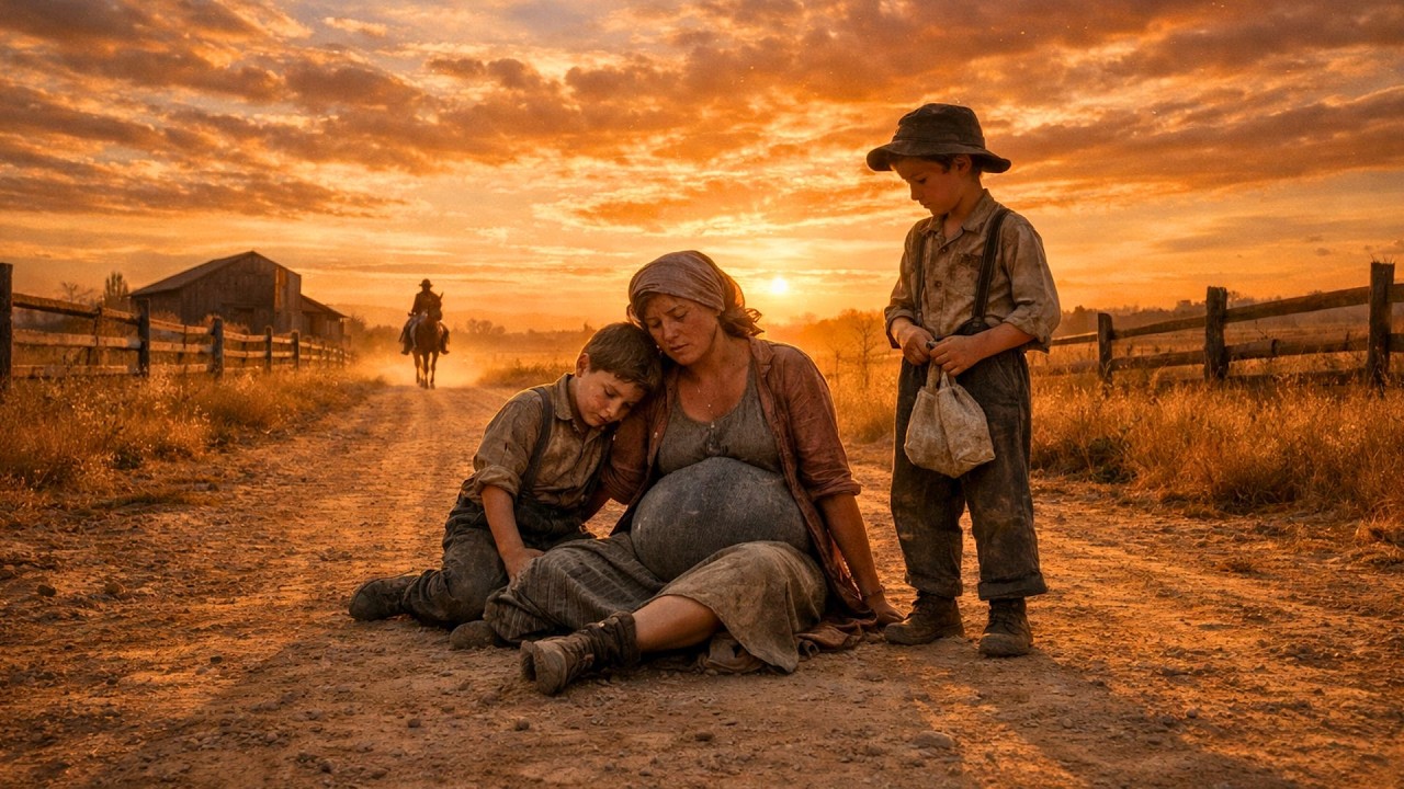 Granjero viudo encuentra a dos hermanos CUIDANDO a su madre EMBARAZADA ENFERMA… y todo cambia