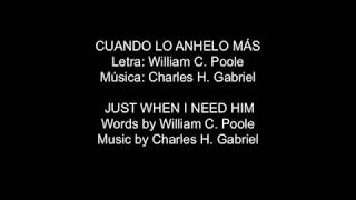 (161 GUA) PISTA Cuando lo Anhelo Mas - INSTRUMENTAL Just When I Need Him Most
