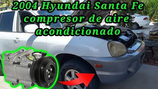 2004 Hyundai Santa Fe 2.4 How to Replace the Air Conditioning Compressor