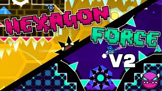 Hexagon Force v2 (medium demon) \/\/ Geometry Dash 2.2