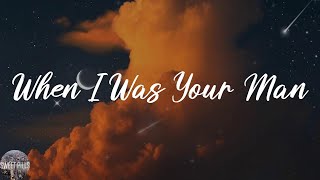 Bruno Mars - When I Was Your Man (Lyric Video)