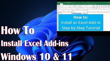 Install A Microsoft Excel Add in - How To Fix