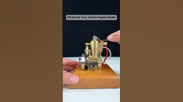 Miniature Four-stroke engine midel #enginemodel #vortrixe #diy #miniengine