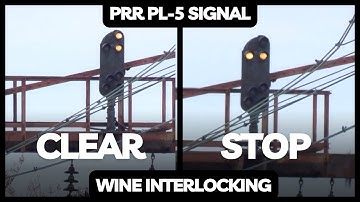 PRR PL-5 Gantry Signal @ Wilmington / WINE Interlocking: CLEAR & STOP Aspects