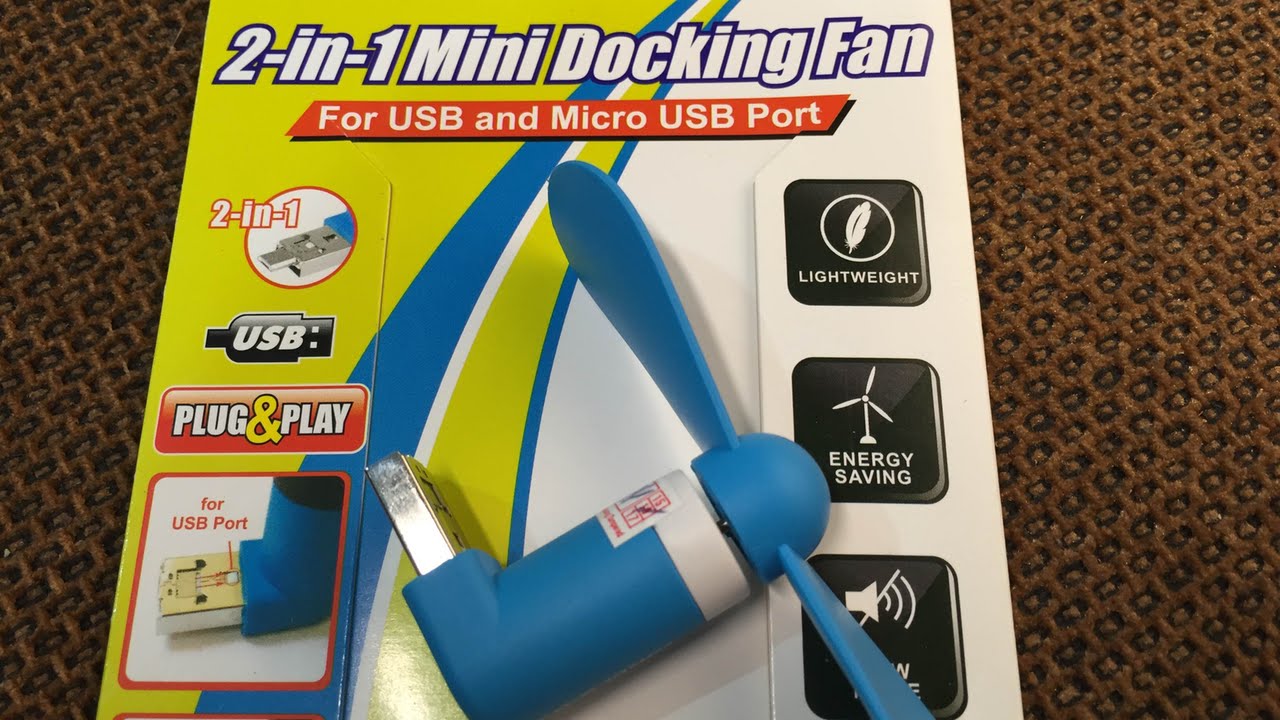 USB Fan with Micro USB connector from CDRKING