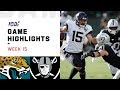 Jaguars vs. Raiders Week 15 Highlights | NFL 2019