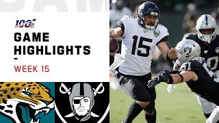Jaguars vs. Raiders Week 15 Highlights | NFL 2019