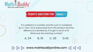 Math Practice Problem Grade 7 Question 296