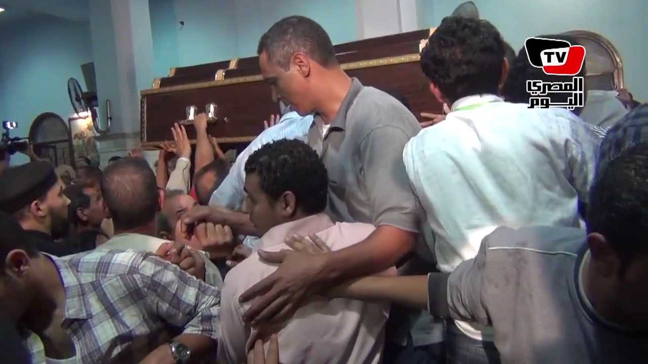 تشييع جنازة ضحايا «كنيسة الوراق»