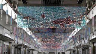 近鉄電車　5800系快速急行・海遊館ラッピング電車「海遊館トレイン」リニューアル　鶴橋駅・尼崎駅　2021/3（4K UHD 60fps）