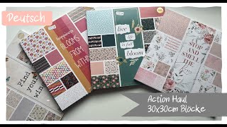 ACTION HAUL - NEUE 30x30cm Blöcke -  Papier - Bastelhaul - 22.03.24- März 2024 - Craft sensations