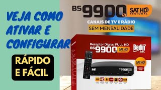 Ativando e Instalando o BEDIN SAT BS9900s | O Melhor Receptor Sat HD Regional de 2022 / 2023 screenshot 5