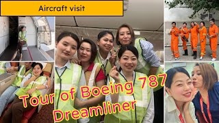Lets take a tour of Dreamliner 787 ✈️. Update on my training ✌️||Aircraft Visit|| .