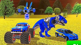 Dino Robot Droid Multiple Transform Game: Car Robot Bee Dinosaur Wars | Android iOS Gameplay screenshot 4