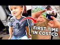 This two year olds first time walking in costco all captured on a tinycam is the cutest thing ever