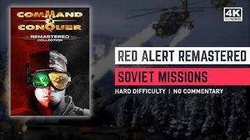 C&C Red Alert Remastered 4K - Intro + Soviet Mission 1 Lesson in Blood - Hard Difficulty