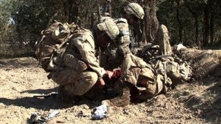 Saving Private Ryan Thomas after Afghan IED strike