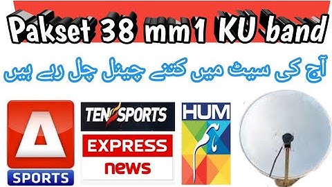 Pakset 38.2°e mm1 KU band satellite big update today