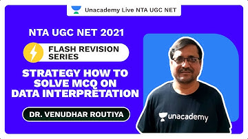 Strategy How to solve McQ on Data Interpretation| Dr.Venudhar | NTA UGC NET 2021 | Unacademy Live