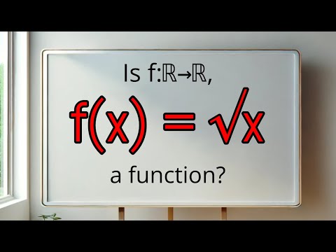 f(x) = √x is still NOT a function