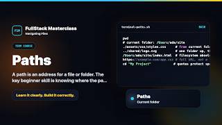 Paths Explained | FullStack Masterclass Terminal Course