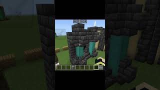 🔥 Minecraft Nether Portal Design | Aesthetic &amp; Survival Friendly 🟣 #short #minecraft #gaming