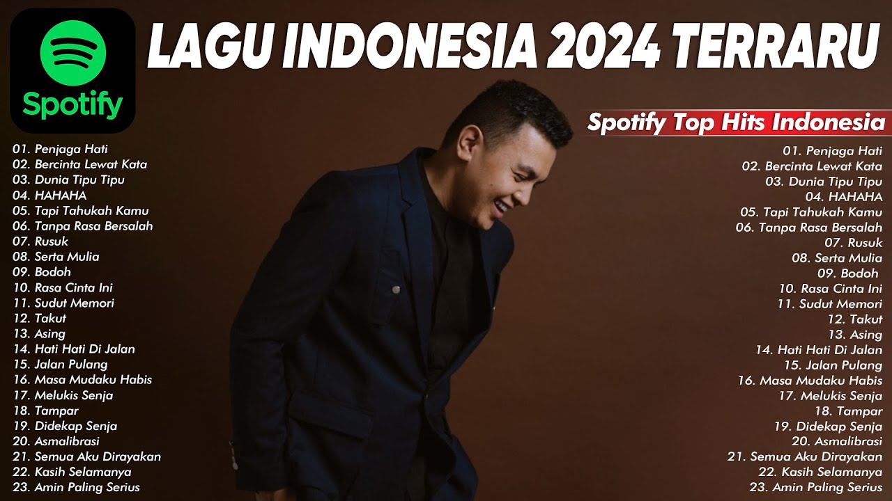 Spotify Top Hits Indonesia 2024   Lagu Pop Indonesia Terbaru 2024   Spotify Tiktok Joox Resso