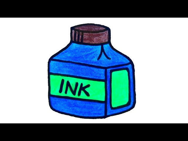 How to draw inkpot for beginners / step by step ink pot drawing for  beginners /#inkpotDrawing - YouTube