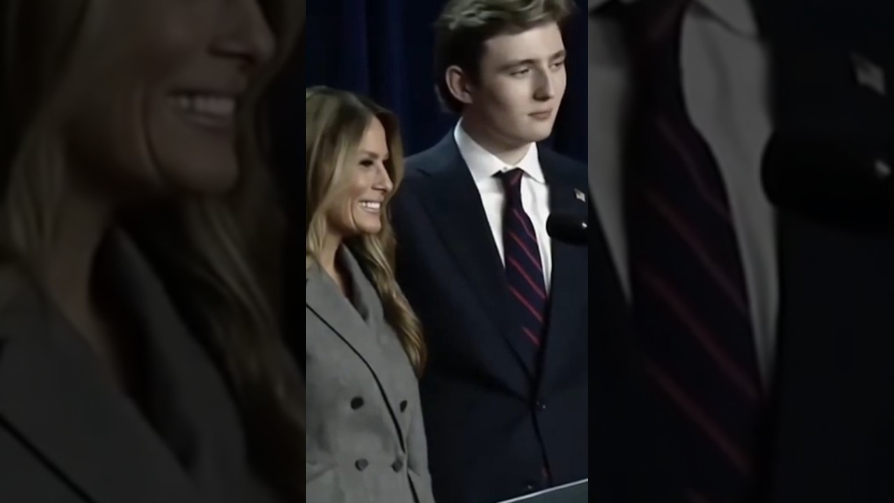 Barron with his Mom