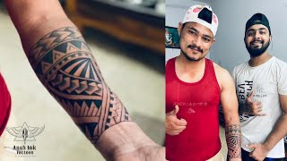 Polynesian Forearm Tattoo | Forearm Tattoo Design for Men | Tribal Tattoo |Forearm Tattoo Timelapse