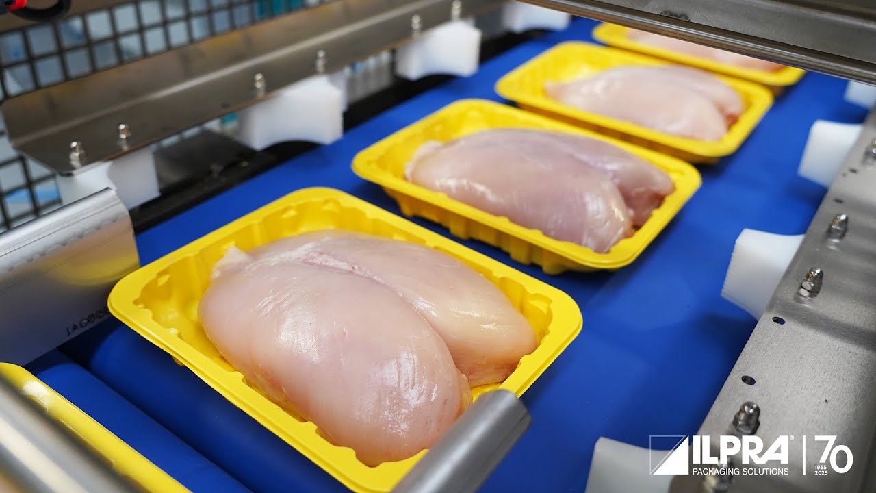 ILPRA In Line Tray Sealer - Stretch Application - Poultry Packaging - FoodPack 1485