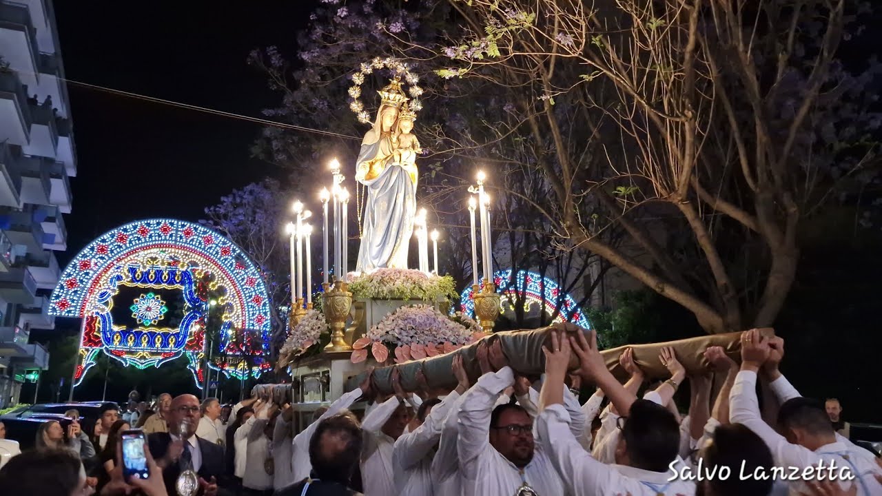 (PALERMO) - PROCESSIONE DI MARIA SS. MEDIATRICE - VILLA TASCA (4K) 25/05/2025