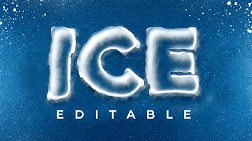 How to Create 3D Ice Text Effect EDITABLE with SIMPLE Trick