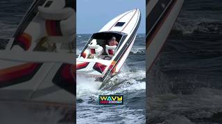 Powerboat Caught in Nasty Waves at Boca Inlet! | Haulover Inlet